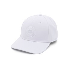 캐나다구스 로고 패치 커브 챙 캡 모자