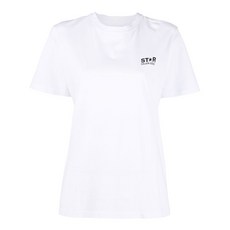 골든 구스 스타 프린트 반소매 티셔츠