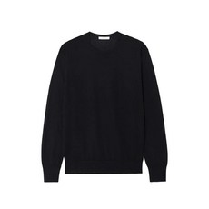 더로우 라운드 넥 긴소매 스웨터