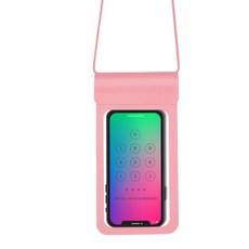 手機防水袋 四重保護 可觸控 30米防水, 1個, 浪漫粉