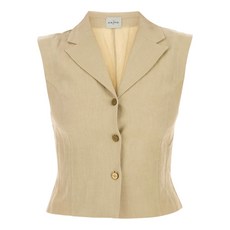 르카샤 사와다 리넨 버튼 베스트