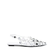 아티코 그리드 발레리나 플랫 슈즈