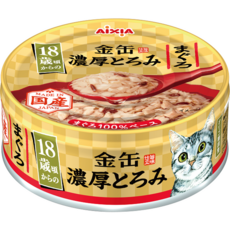 AIXIA 愛喜雅 金罐貓罐頭 濃厚高湯 18歲頃からの, 24個, 70g, 2號-鰹魚