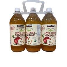 Kirkland Signature 有機蘋果醋, 1個, 一組3罐價, 946ml