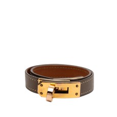 에르메스 중고 2019 레더 켈리 더블 투어 브레이슬릿 코스튬 브레이슬릿