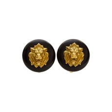 샤넬 중고 1994 라이온 헤드 클립온 이어링