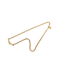 크리스찬 디올 중고 2000-2025 골드 도금 라인스톤 CD 로고 펜던트 코스튬 네크리스