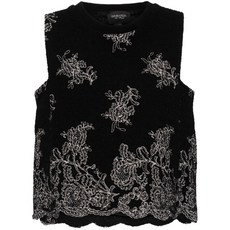 지암바티스타발리 플로럴 자수 탱크 탑