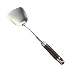 德國不鏽鋼加厚鍋鏟湯勺漏勺廚具套組, 201食品級黑檀木 鍋鏟, 1個