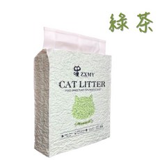 ZXMY 貓砂 綠茶口味 食品級豆腐砂, 1.8kg, 1個, 綠茶