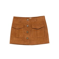 가먼트 플랩 포켓 미니 스커트