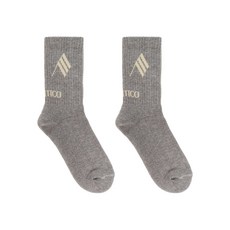 아티코 로고 디테일 골지 양말