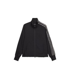 Y3 스트라이프 장식 집업 스웨트셔츠