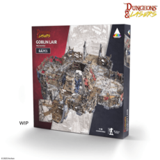 DUNGEONS & LASERS 哥布林窩點 預塗地形 44件, 1個
