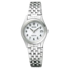 CITIZEN CITIZEN 女款 Legno 太陽能科技水晶玻璃防水標準款不鏽鋼金屬手錶 RS26-0051A