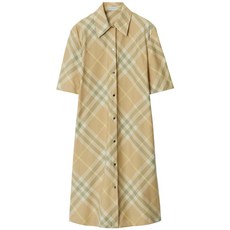 버버리 빈티지 체크 셔츠 드레스