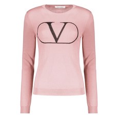 발렌티노 가라바니 로고 디테일 골지 스웨터