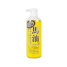日本LOSHI-馬油植萃保水潤澤軟化角質護膚保濕身體乳液按壓瓶485ml/黃瓶, 1個, 485ml