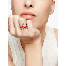 베아본지아스카 9K yellow gold Baby Vine topaz ring