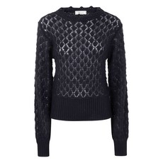 블루마린 오픈 니트 스웨터