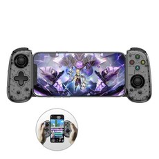 D6mini 遊戲手柄 支援安卓iOS手機平板電腦 有線無線雙模, 黑 霍爾搖桿 雙模式 - 有線 - 藍芽, 1個, D6mini 1