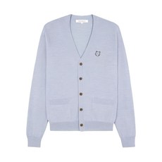 메종키츠네 폭스 헤드 자수 가디건