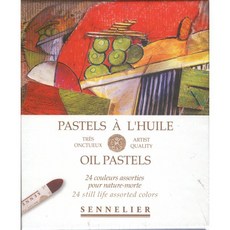 SENNELIER 申內利爾 專家級 油性粉彩 24色 靜物色系, 1個