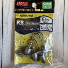 莎之美 MJ-50 鉛頭鉤, 1個, #1/0 1/4oz(7.0g)/5入, 5入