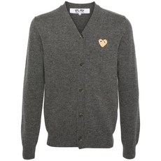 꼼데가르송플레이 멜란지 이펙트 울 가디건