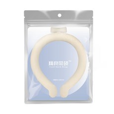 精良同碩 PCM涼感頸圈 降溫神器 冰涼環, 1個, 米白 L碼(男款)