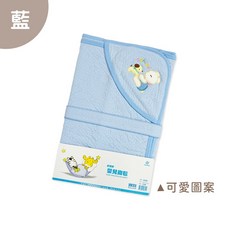 Oluna 台灣製 厚款 抱被 推車蓋被 純棉內布 睡袋 新生兒抱巾 包巾 118 10301