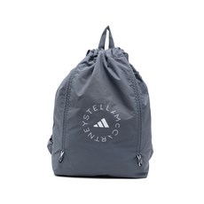 아디다스바이스텔라매카트니 로고 프린트 드로스트링 백