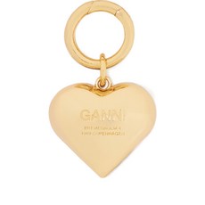 가니 하트 레오파드 프린트 키링