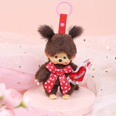 Monchhichi 夢奇奇 蒙奇奇 萌趣趣 鑰匙扣 情人節限定, 情人節女孩, 1個