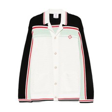 카사블랑카 스트라이프 디테일 가디건