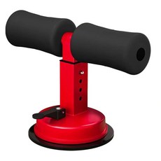 仰臥起坐輔助器 雙吸盤核心訓練捲腹器, 1個, 單桿單吸盤 紅色