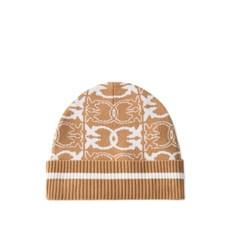 핀코 러브 버드 패턴 골지 비니