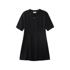 캘빈클라인 logo-plaque panelled dress