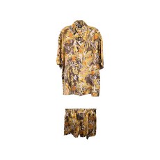 펜디 중고 프린트 실크 쇼츠