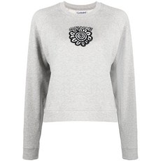 가니 로고 프린트 스웨트셔츠