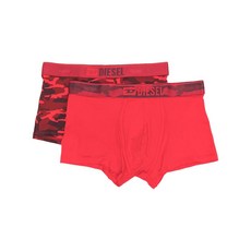 디젤 로고 프린트 복서 브리프 2팩 세트