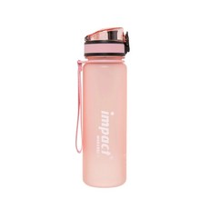 impact怡寶 Tritan 莫蘭迪系列 兒童水壺 500ml 附提繩 防漏彈蓋安全水壺, 1個, 花漾粉