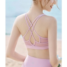 QUEEN YOGA 瑜伽內衣 祼感一體杯 蕾絲美背BRA