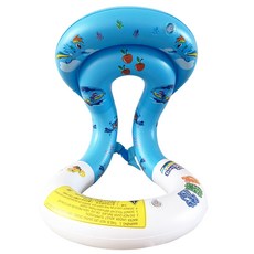 兒童充氣游泳圈, S - 藍色 - 小馬 適合2 - 6歲, 1個