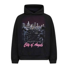 발렌시아가 시티 오브 엔젤스 프린트 후디