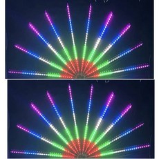 LED仿孔雀燈管10支/組 無底座 要diy 白天亮度不會很亮 但是晚上就跑得很漂亮唷~雙面同步多變化 無支架 多色 100*50公分 LED跑馬燈 檳榔攤裝飾燈 廣告招牌, 其他顏色, 1個