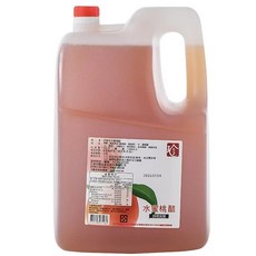 百家珍 水蜜桃醋 5倍濃縮 5L, 1個