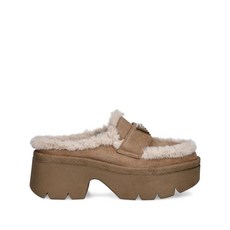 게스 페이크 퍼 트리밍 뮬 70mm