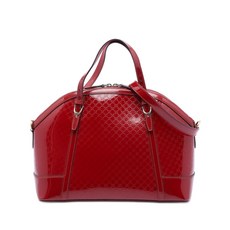 구찌 중고 2016-2025 Large Microguccissima Patent Nice Dome satchel