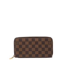 루이 비통 중고 2010 Damier Ebene Zippy Wallet long wallets